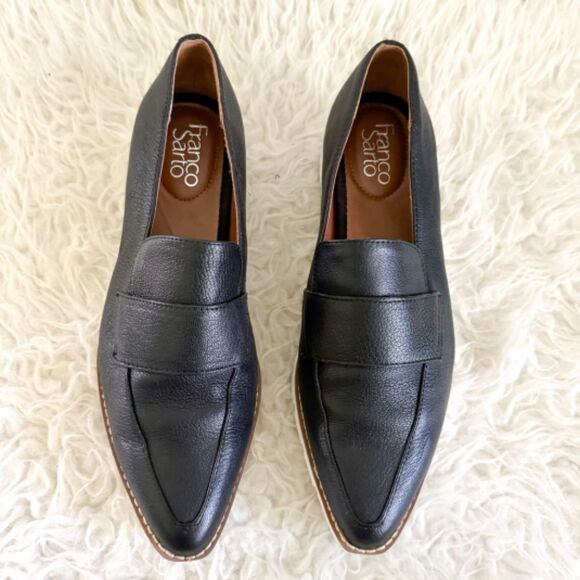 Franco Sarto Draco Sport Loafers - Black Leather | Size 9 - Picture 2 of 8